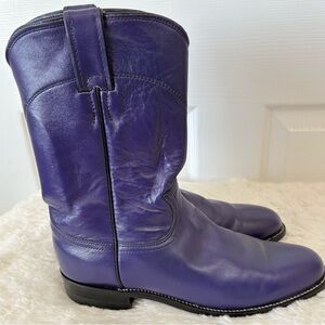 Justin Boots Women's Vibrant Purple Heeled Boots
